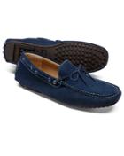 Charles Tyrwhitt Blue Suede Driving Loafer Size 11 By Charles Tyrwhitt