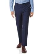 Charles Tyrwhitt Navy Slim Fit Panama Stripe Business Suit Wool Pants Size W32 L30 By Charles Tyrwhitt