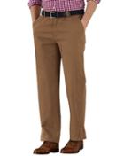 Charles Tyrwhitt Camel Classic Fit Flat Front Cotton Chino Pants Size W32 L29 By Charles Tyrwhitt