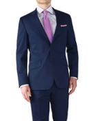 Charles Tyrwhitt Charles Tyrwhitt Navy Slim Fit Italian Cotton Business Suit Jacket Size 36
