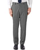 Charles Tyrwhitt Charles Tyrwhitt Grey Classic Fit Birdseye Travel Suit Trousers