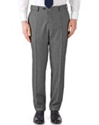 Charles Tyrwhitt Charles Tyrwhitt Grey Classic Fit Birdseye Travel Suit Trousers