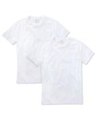  2 Pack White Cotton Undershirt T-shirts Size Small By Charles Tyrwhitt