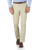  Stone Slim Fit Stretch Cotton Chino Pants Size W30 L30 By Charles Tyrwhitt