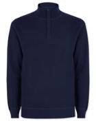  Navy Merino Cashmere Zip Neck Sweater Size Large By Charles Tyrwhitt