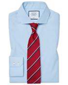 Classic Fit Non-iron Cutaway Sky Blue Tyrwhitt Cool Cotton Dress Shirt Single Cuff Size 15/33 By Charles Tyrwhitt