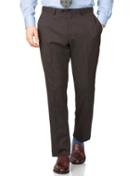 Charles Tyrwhitt Brown Slim Fit End-on-end Business Suit Wool Pants Size W38 L32 By Charles Tyrwhitt