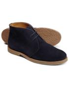 Charles Tyrwhitt Navy Suede Desert Boot Size 12 By Charles Tyrwhitt