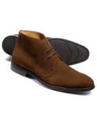 Charles Tyrwhitt Brown Suede Performance Chukka Boot Size 11 By Charles Tyrwhitt