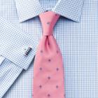 Charles Tyrwhitt Charles Tyrwhitt Pink And Royal Blue Silk Classic Fleur-de-lys Tie