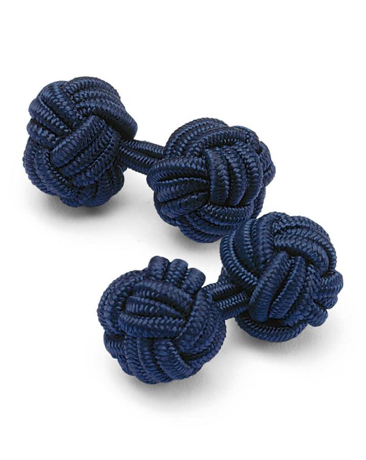 Charles Tyrwhitt Navy Knot Cufflinks By Charles Tyrwhitt