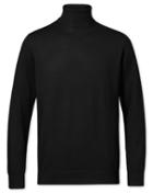  Black Merino Wool Roll Neck 100percent Merino Wool Sweater Size Large By Charles Tyrwhitt