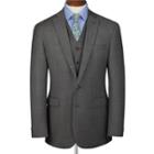 Charles Tyrwhitt Grey Slim Fit Apsley Sharkskin Business Suit Wool Jacket Size 44 By Charles Tyrwhitt