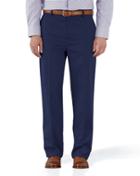  Marine Blue Classic Fit Flat Front Non-iron Cotton Chino Pants Size W34 L32 By Charles Tyrwhitt