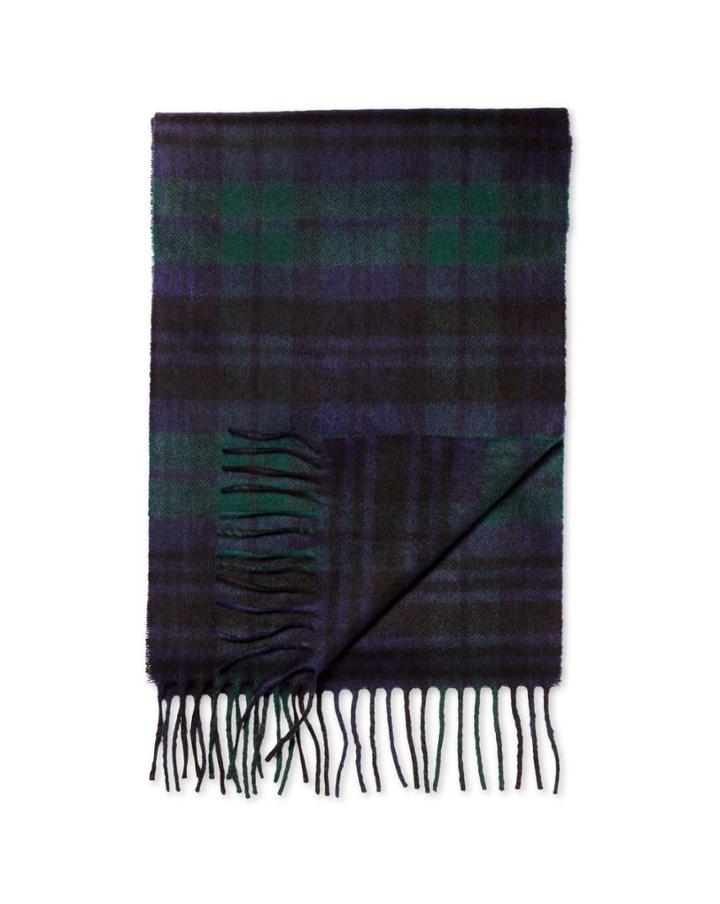Charles Tyrwhitt Black Watch Tartan Cashmere And Merino Scarf By Charles Tyrwhitt