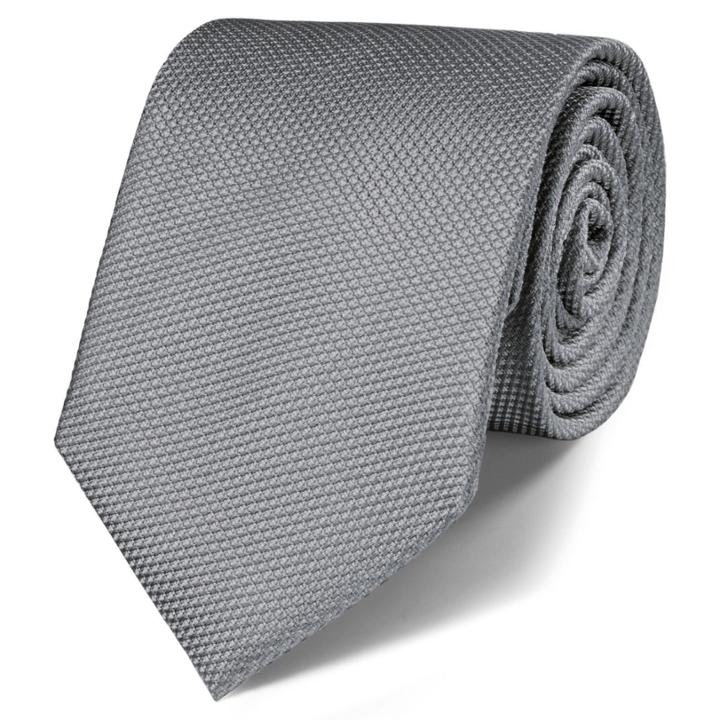 Charles Tyrwhitt Charles Tyrwhitt Classic Plain Silver Tie