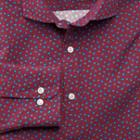 Charles Tyrwhitt Charles Tyrwhitt Slim Fit Printed Paisley Red And Navy Cotton Dress Shirt Size Xxl