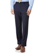  Navy Classic Fit Twill Business Suit Trousers Size W32 L30 By Charles Tyrwhitt