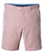Charles Tyrwhitt Red Slim Fit Harline Stripe Cotton Shorts Size 36 By Charles Tyrwhitt