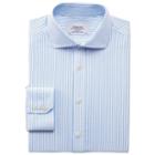 Charles Tyrwhitt Charles Tyrwhitt Sky Royal Oxford Stripe Non-iron Spread Slim Fit Shirt (14.5 - 32)