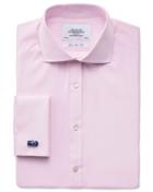 Charles Tyrwhitt Charles Tyrwhitt Extra Slim Fit Spread Collar End-on-end Pink Cotton Dress Shirt Size 14.5/33
