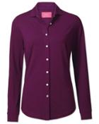 Charles Tyrwhitt Charles Tyrwhitt Purple Semi Fitted Stretch Jersey Synthetic Shirt Size 6