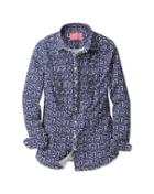 Charles Tyrwhitt Charles Tyrwhitt Women's Semi-fitted Floral Print Bib Front Bluebell Shirt