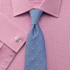 Charles Tyrwhitt Charles Tyrwhitt Classic Fit Egyptian Cotton Puppytooth Pink Dress Shirt Size 15.5/32