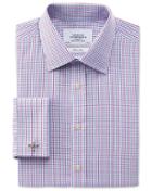 Charles Tyrwhitt Charles Tyrwhitt Classic Fit Non-iron Multi Grid Check Cotton Dress Shirt Size 15/33
