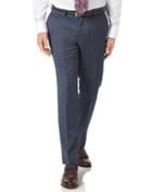 Charles Tyrwhitt Light Blue Slim Fit Twill Business Suit Wool Pants Size W30 L38 By Charles Tyrwhitt