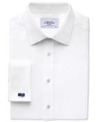 Charles Tyrwhitt Charles Tyrwhitt Classic Fit Non-iron Herringbone White Shirt