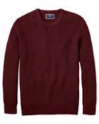  Rust Crew Neck Pima Cotton Yak Rib Sweater Size Medium By Charles Tyrwhitt
