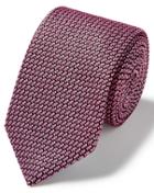  Light Pink Silk Grenadine Italian Luxury Tie By Charles Tyrwhitt