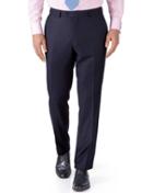 Charles Tyrwhitt Navy Slim Fit Birdseye Travel Suit Wool Pants Size W32 L38 By Charles Tyrwhitt