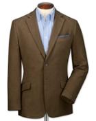 Charles Tyrwhitt Charles Tyrwhitt Classic Fit Camel Cotton Flannel Cotton Jacket Size 40