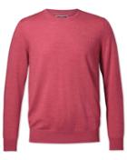  Coral Merino Crew Neck Merino Wool Jumper Size Large By Charles Tyrwhitt