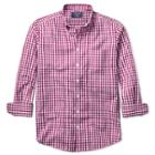 Charles Tyrwhitt Charles Tyrwhitt Raspberry Gingham Non-iron Extra Slim Fit Shirt (l)
