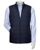  Navy Knit Back Wool Vest Size Large By Charles Tyrwhitt