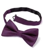 Charles Tyrwhitt Purple Silk Classic Plain Ready-tied Bow Tie By Charles Tyrwhitt