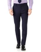 Charles Tyrwhitt Navy Blue Slim Fit Performance Suit Wool Stretch Pants Size W32 L30 By Charles Tyrwhitt