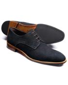 Charles Tyrwhitt Charles Tyrwhitt Navy Grosvenor Suede Derby Shoes Size 11.5
