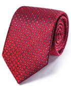 Charles Tyrwhitt Charles Tyrwhitt Red Silk English Luxury Check Tie