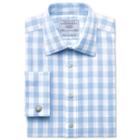 Charles Tyrwhitt Charles Tyrwhitt Blue Large Gingham Check Non-iron Slim Fit Shirt (14.5 - 33)