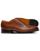  Tan Goodyear Welted Oxford Toe Cap Shoes Size 9.5 By Charles Tyrwhitt