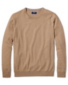  Tan Crew Neck Cashmere Sweater Size Xl By Charles Tyrwhitt