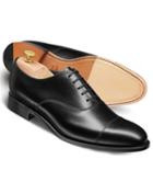  Black Made In England Oxford Toe Cap Shoes Size 11.5 By Charles Tyrwhitt