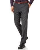  Charcoal Striped Slim Fit Wool Flannel Tailored Pants Size W30 L34 By Charles Tyrwhitt