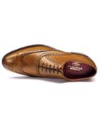 Charles Tyrwhitt Charles Tyrwhitt Tan Ashton Calf Leather Wing Tip Brogue Oxford Shoes Size 11.5