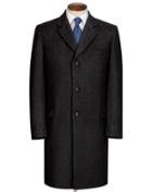 Charles Tyrwhitt Grey Wool And Cashmere Overwool/cashmere Coat Size 40 By Charles Tyrwhitt