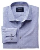 Charles Tyrwhitt Charles Tyrwhitt Extra Slim Fit Blue And White Dobby Shirt
